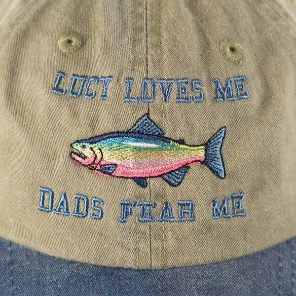Dads Fear Me Cap (Blue) - Image 3